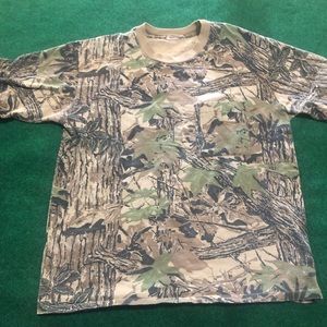 Vintage Camo Tee Shirt Single Stitch